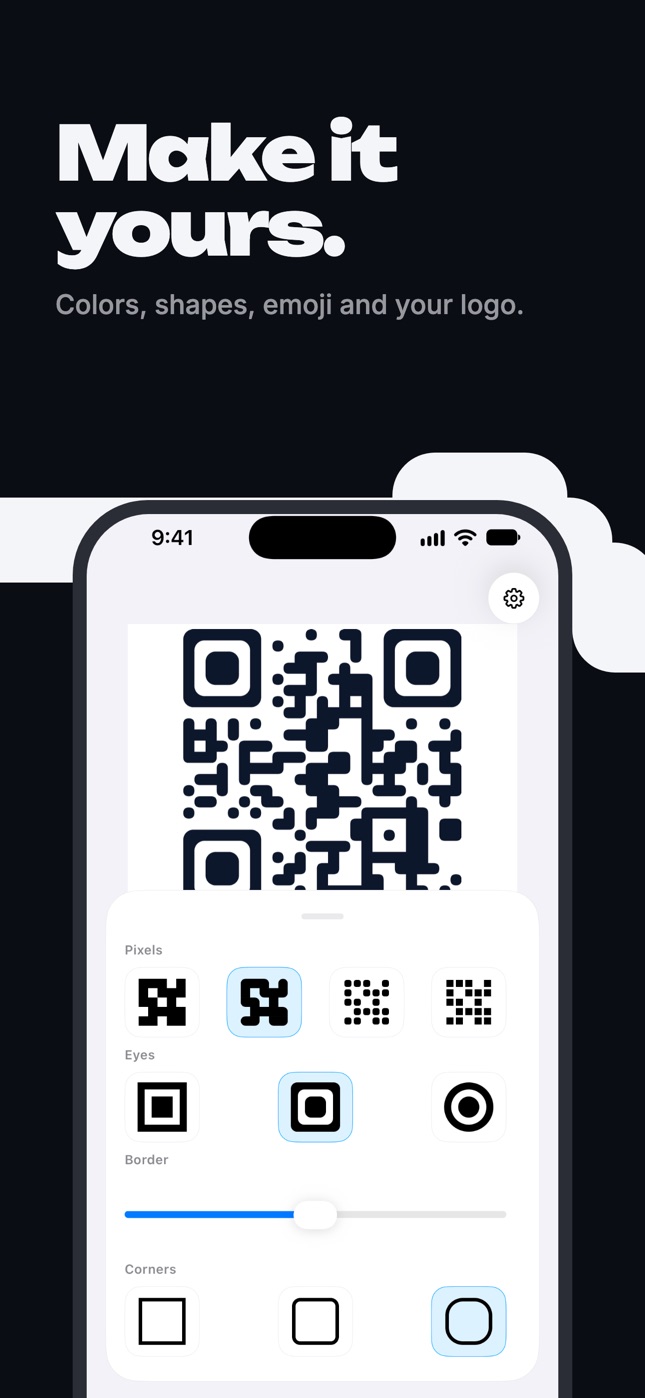 Style sheet with pixel, eye, border and corner options